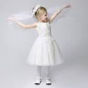 Flower girl formal dress white colour 80-140cm 