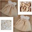 Baby Flower Girl Shantung Formal Dress Pink or Champagne 