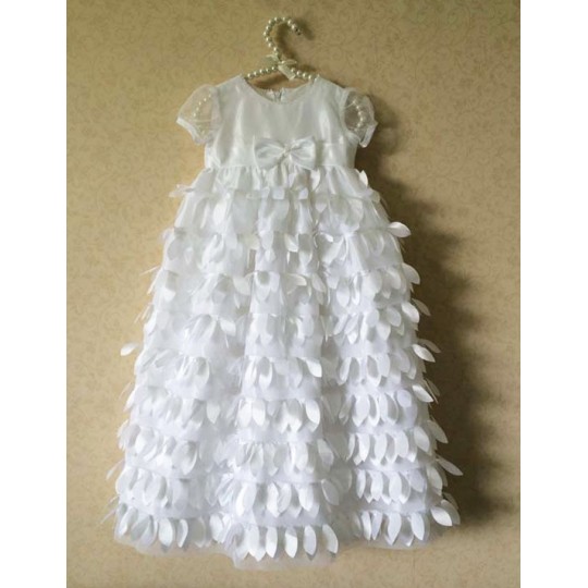 White baby girl ceremony/christening dress 3-24 months