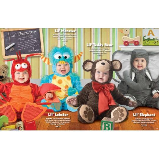 Costume Carnevale Mostro per Bambino Incharacter 0-4 anni