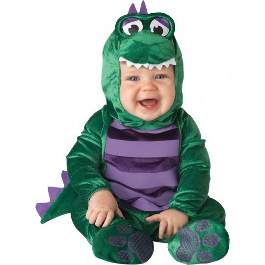 Incharacter Dinky Dino Costume de Carnaval Enfant Dinosaure 0-24 mois