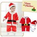 Completino Costume Babbo Natale Bambino 80cm - 95cm