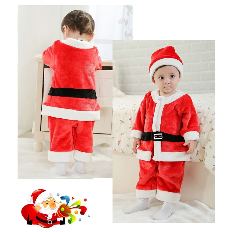 Completino Costume Babbo Natale Bambino 80cm - 95cm