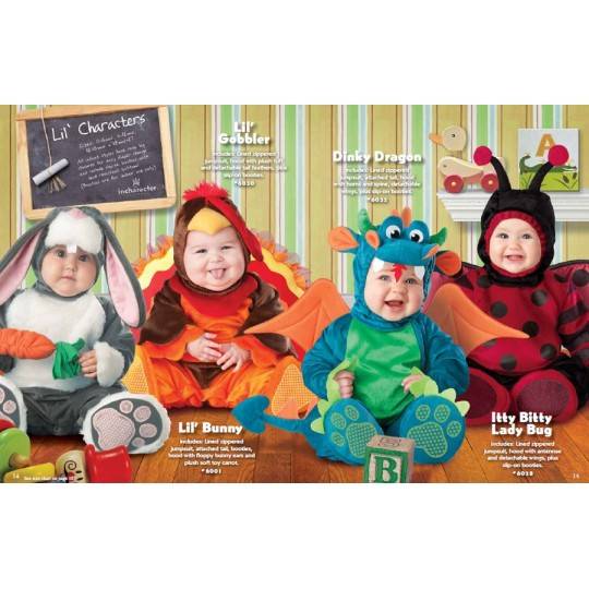 Costume Carnevale Tacchino per Bambino Incharacter 0-24 mesi