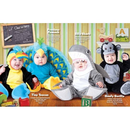 Costume Carnevale Gorilla per Bambino Incharacter 0-24 mesi
