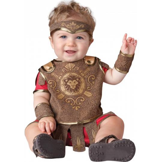 Costume Carnevale Gladiatore per bambino Incharacter 0-24 mesi