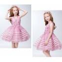 Flower girl formal dress pink colour 110-150 cm