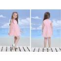 Flower Girl Formal Dress 9M - 6 years White Pink 