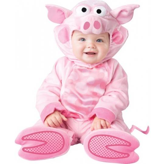 Costume Carnevale Maialino Prezioso per bambino Incharacter 0-24 mesi