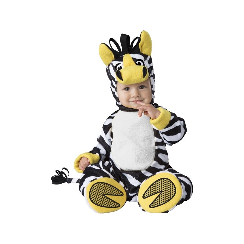 Costume Carnevale Zebra per bambino Incharacter 6-24 mesi