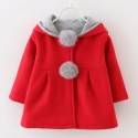 Red baby hooded christmas coat