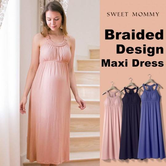 Robe longue de grossesse et allaitement