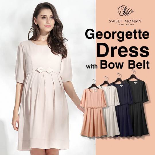 Georgette maternity and nursing ceremony dress