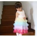 Flower Girl Formal Dress Model "Rainbow Princess" 1-8 years