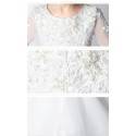 Robe blanche/rose de cérémonie fille-demoiselle d'honneur 100-160cm