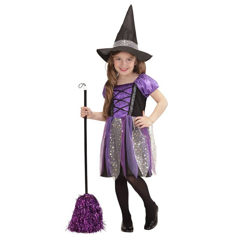 Purple little witch costume in purple 3-5 years | PARTY LOOK