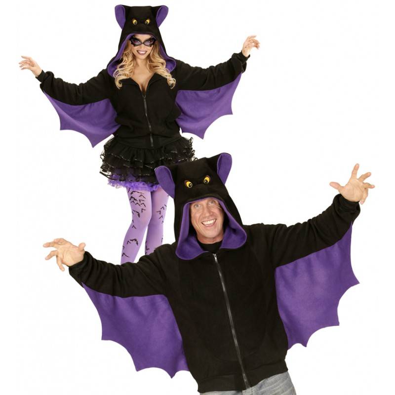 Halloween and carnival bat sweatshirt for adults