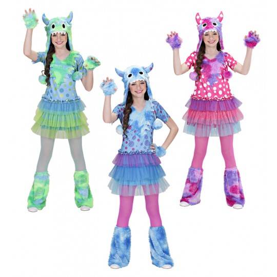 Costume Monster Girl 3-7 anni