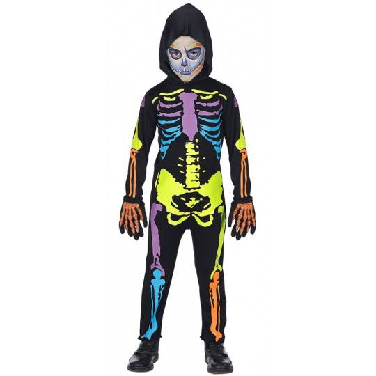 Costume squelette coloré 5-13 ans