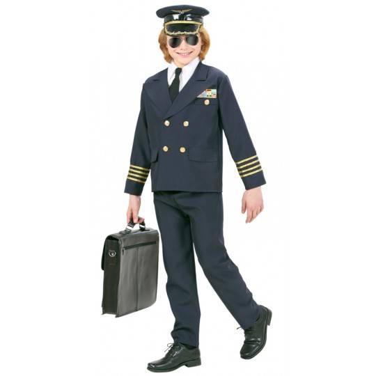 Costume de pilote 8-10 ans