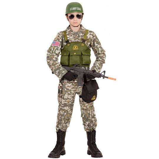 Costume de Navy Seal 8-13 ans