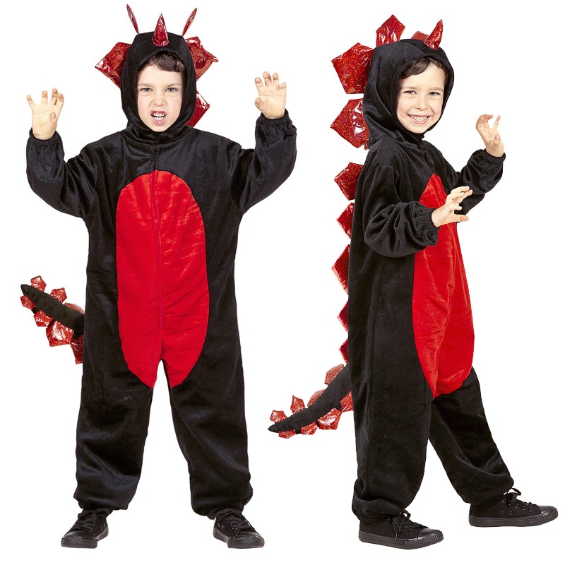 Plush black dragon costume 4-5 years