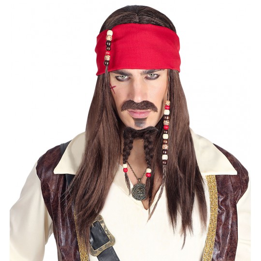 Parrucca Pirata dei Caraibi