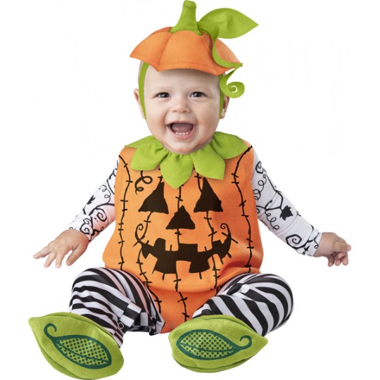 Costume Carnevale Halloween Zucca per Bambino Incharacter 0-24 mesi
