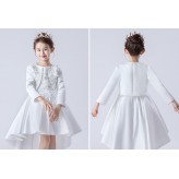 Embroidered Girl Formal Bolero White 90-160cm