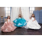 Flower girl long formal dress 100-160cm