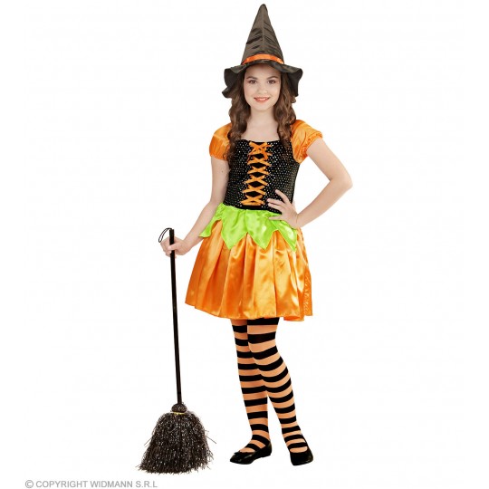 Pumpkin Witch Costume 4-13 years