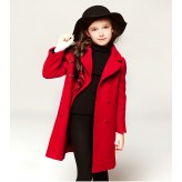 Manteau rouge fille cadeau de Noël 110 -50cm