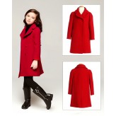Manteau rouge fille cadeau de Noël 110 -50cm