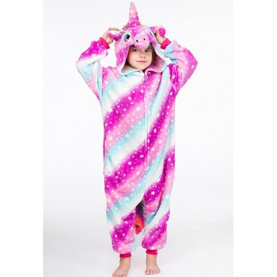 Rainbow Unicorn Costume Pyjamas 4-12 years