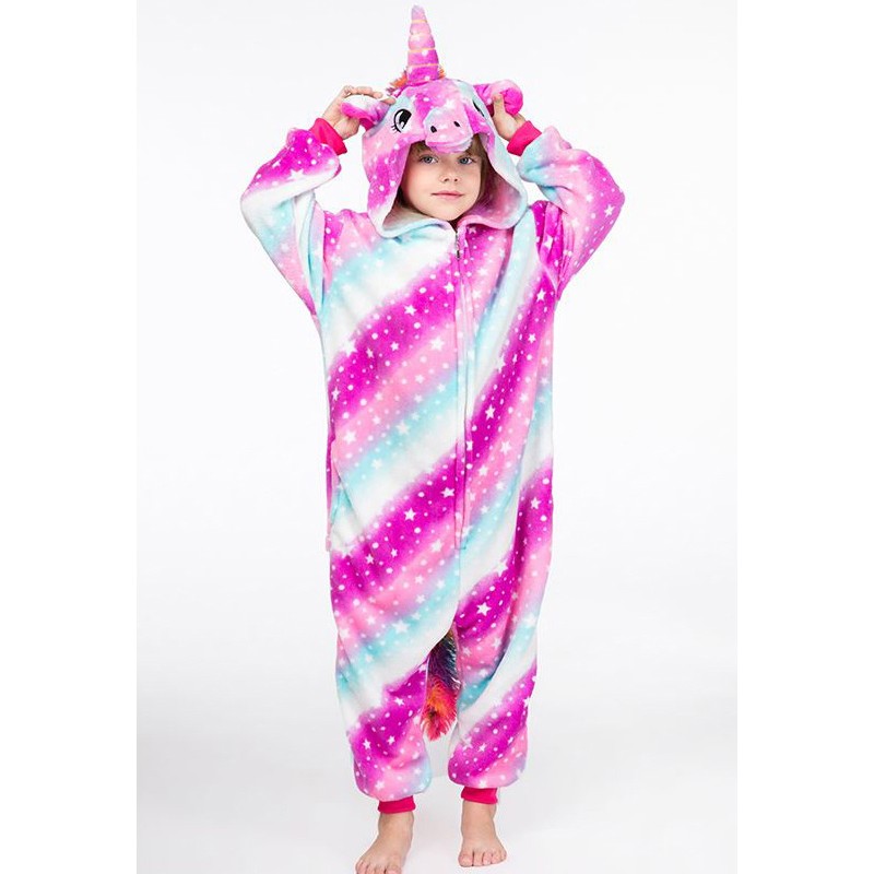 Rainbow Unicorn Costume Pyjamas 4-12 years