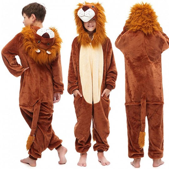 Costume pyjama de Lion 6-12 ans