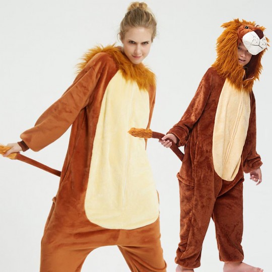 Costume pyjama de Lion 6-12 ans