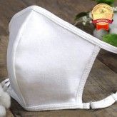 Washable re-usable face mask with organic cotton inner side