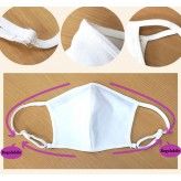 Washable re-usable face mask with organic cotton inner side