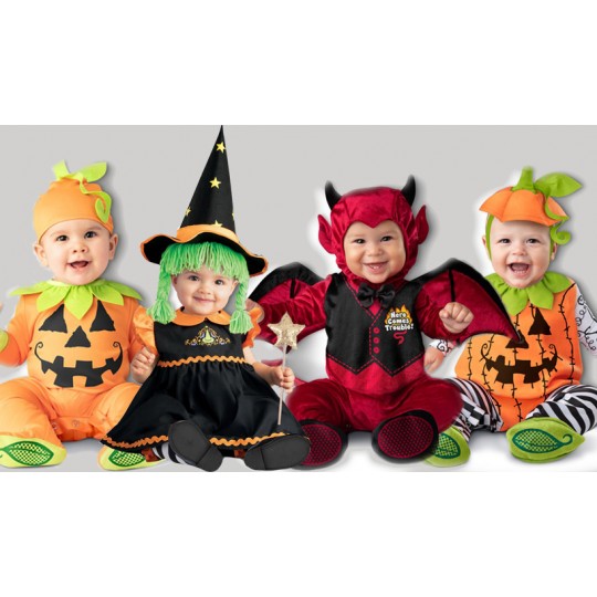 Costume Carnevale Streghetta per Bambina Incharacter 0-24 mesi