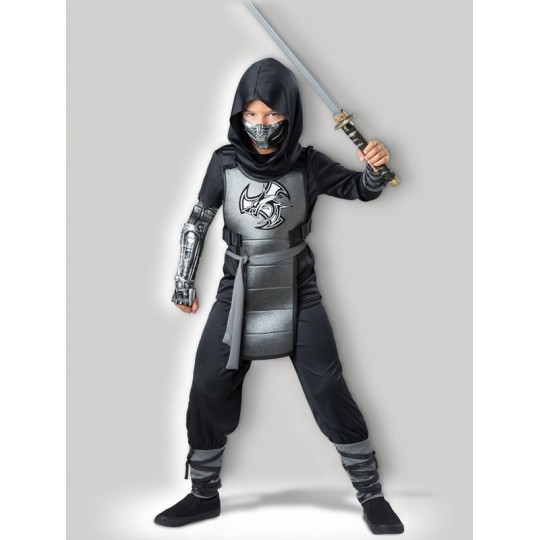 Costume Carnevale Halloween Incharacter Combat Ninja 5-12 anni