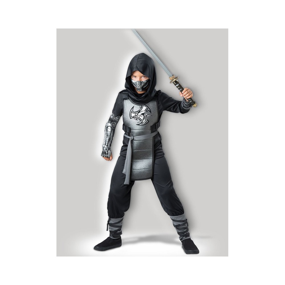 ▷ Costume Ninja delle tenebre bambino per Halloween e seminare paura