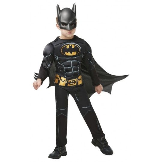 Costume Batman Black Core Lusso Bambino 3-4 anni