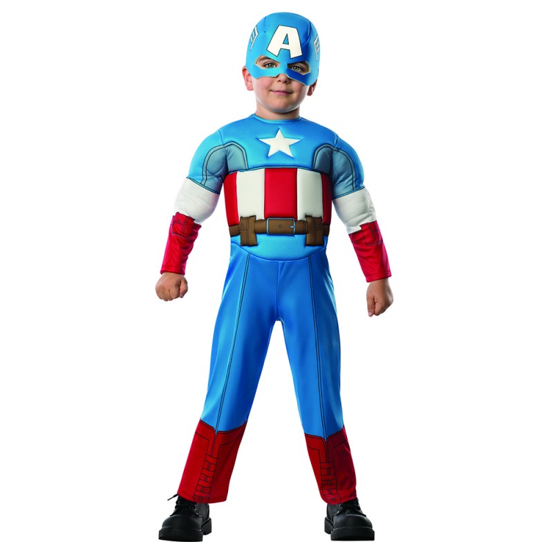 Marvel Avengers Capitan America - Vestito carnevale per bambini, 7-8 anni