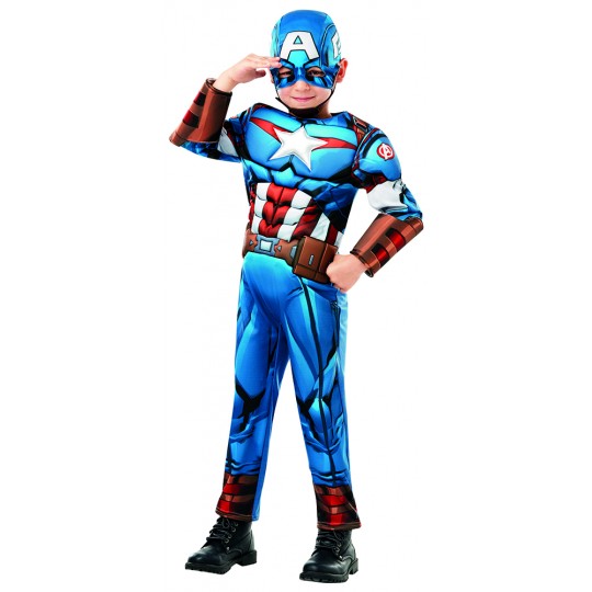 Costume de Captain America Deluxe 3-8 ans