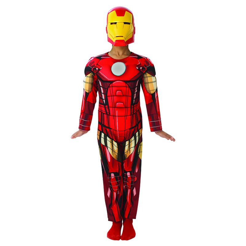 Costume de Iron Man Deluxe avec muscles 3-4 ans