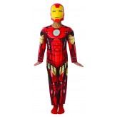 Iron Man Costume Deluxe with muscles 3-4 years