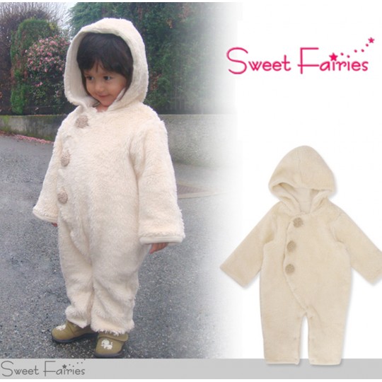 Tutina costume &quot;Snow Baby&quot; in cotone biologico 