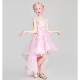 Flower girl formal dress pink colour 100-160cm