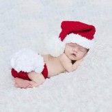Costume natalizio in maglia per neonato 0-100 giorni